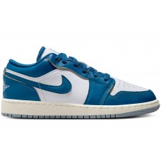 Подростковые кроссовки Jordan 1 Low SE Industrial Blue (GS)