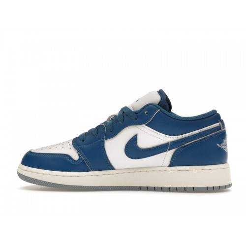 Кроссы Jordan 1 Low SE Industrial Blue (GS) - подростковая сетка размеров