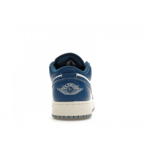 Кроссы Jordan 1 Low SE Industrial Blue (GS) - подростковая сетка размеров