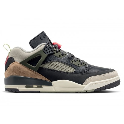 Jordan Spizike Low Anthracite Mango Cargo Khaki - мужская сетка размеров