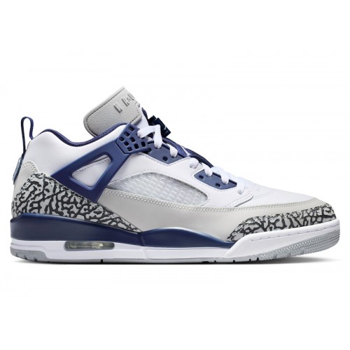 Кроссы Jordan Spizike Low White Neutral Grey Anthracite Midnight Navy - мужская сетка размеров