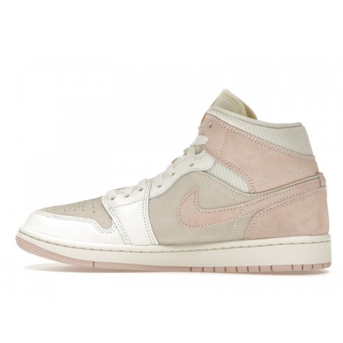 Кроссы Jordan 1 Mid SE Seersucker (W) - женская сетка размеров