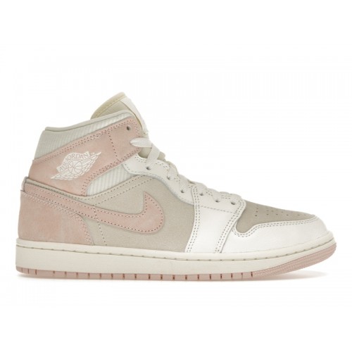Кроссы Jordan 1 Mid SE Seersucker (W) - женская сетка размеров
