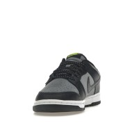 Кроссовки Nike Dunk Low Black Cool Grey Volt Mini Swoosh