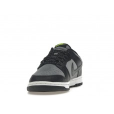 Кроссовки Nike Dunk Low Black Cool Grey Volt Mini Swoosh