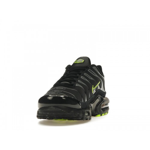 Кроссы Nike Air Max Plus Black Volt - мужская сетка размеров