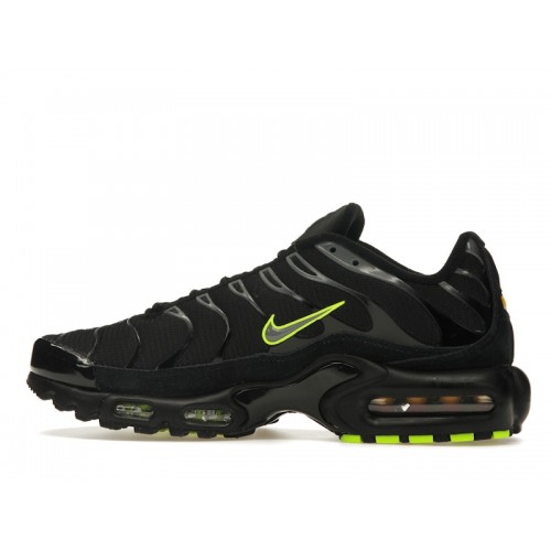 Кроссы Nike Air Max Plus Black Volt - мужская сетка размеров