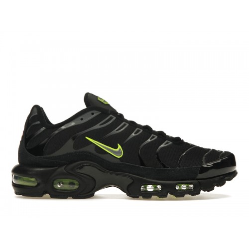 Кроссы Nike Air Max Plus Black Volt - мужская сетка размеров