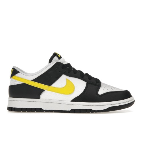 Кроссы Nike Dunk Low Black Opti Yellow - мужская сетка размеров