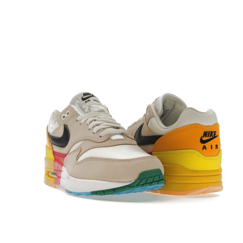 Кроссы Nike Air Max 1 Khaki Multi-Color (W) - женская сетка размеров