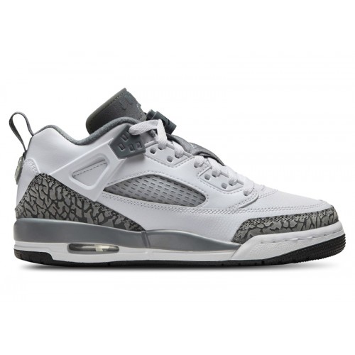 Кроссы Jordan Spizike Low White Anthracite Wolf Grey (GS) - подростковая сетка размеров