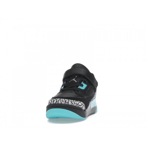 Jordan Spizike Low Black Gamma Blue (PS) - детская сетка размеров