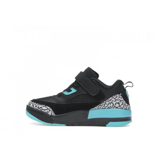Jordan Spizike Low Black Gamma Blue (PS) - детская сетка размеров