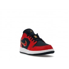 Подростковые Jordan 1 Low Armory Navy Sport Red (GS)