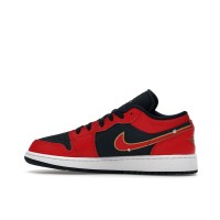 Подростковые Jordan 1 Low Armory Navy Sport Red (GS)