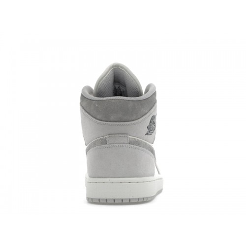 Кроссы Jordan 1 Mid SE Neutral Grey Sail - мужская сетка размеров
