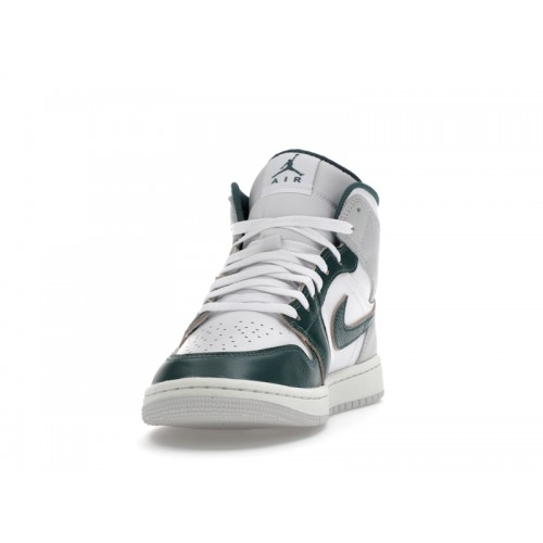 Кроссы Jordan 1 Mid SE Oxidized Green - мужская сетка размеров