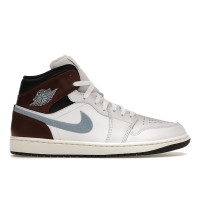 Кроссовки Jordan 1 Mid SE Brown Blue Grey