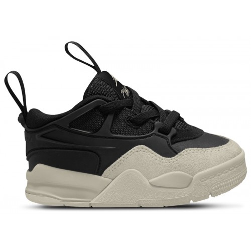 Кроссы Jordan 4 RM Black Light Bone (TD) - детская сетка размеров