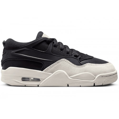 Кроссы Jordan 4 RM Black Light Bone (GS) - подростковая сетка размеров