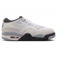 Подростковые Jordan 4 RM White Light Smoke Grey Black (GS)