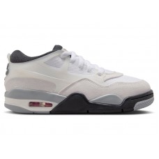 Подростковые Jordan 4 RM White Light Smoke Grey Black (GS)
