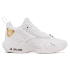 Женские кроссовки Jordan Max Aura 6 White Metallic Gold (W)