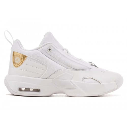 Кроссы Jordan Max Aura 6 White Metallic Gold (W) - женская сетка размеров