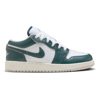 Подростковые кроссовки Jordan 1 Low SE Oxidized Green (GS)