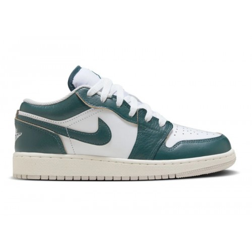 Кроссы Jordan 1 Low SE Oxidized Green (GS) - подростковая сетка размеров