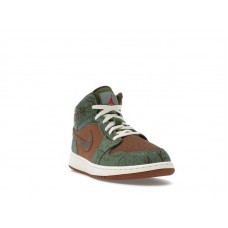 Подростковые Jordan 1 Mid Treeline (GS)