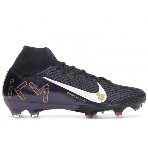 Nike Zoom Mercurial Superfly 10 Elite FG Kylian Mbappé Grand Purple - мужская сетка размеров