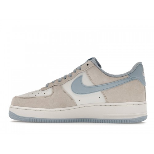 Nike Air Force 1 Low 07 LV8 Light Bone Light Armory Blue - мужская сетка размеров