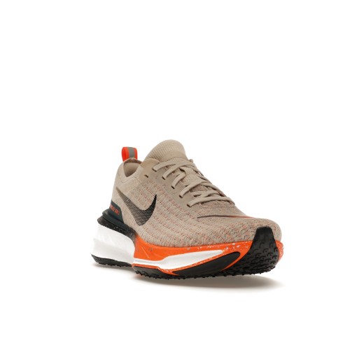 Кроссы Nike ZoomX Invincible Run 3 Oatmeal Safety Orange - мужская сетка размеров