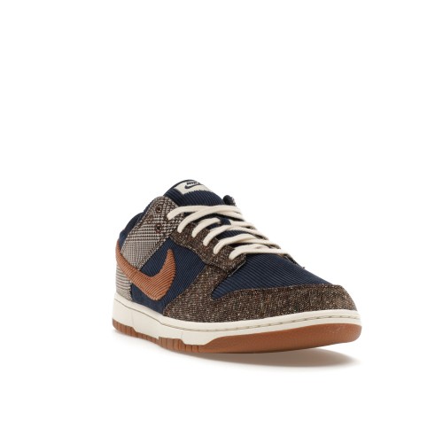 Кроссы Nike Dunk Low Tweed Midnight Navy Corduroy - мужская сетка размеров