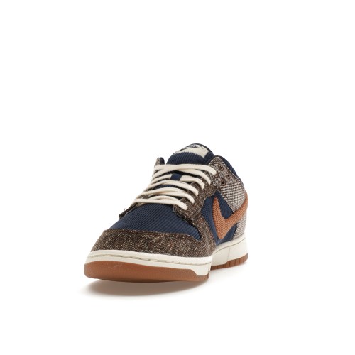 Кроссы Nike Dunk Low Tweed Midnight Navy Corduroy - мужская сетка размеров