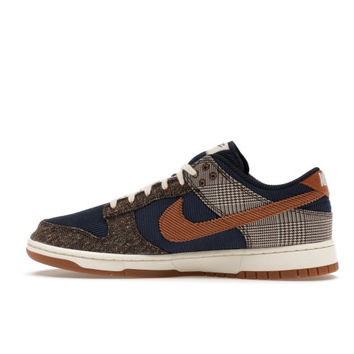 Кроссы Nike Dunk Low Tweed Midnight Navy Corduroy - мужская сетка размеров