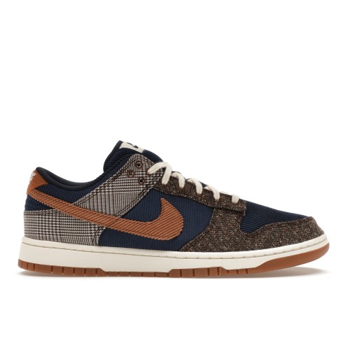 Кроссы Nike Dunk Low Tweed Midnight Navy Corduroy - мужская сетка размеров