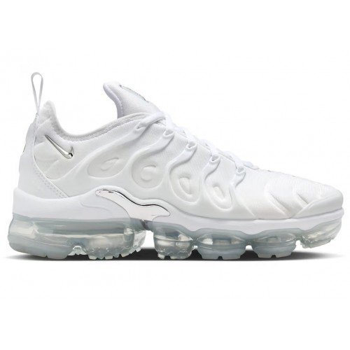 Кроссы Nike Air VaporMax Plus White Chrome (W) - женская сетка размеров