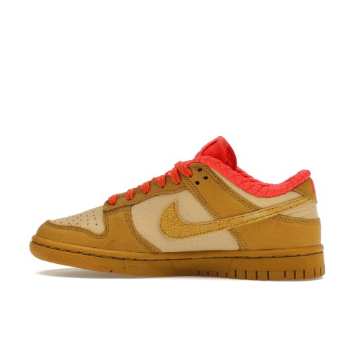 Кроссы Nike Dunk Low Bronzine Sesame Picante Red (W) - женская сетка размеров