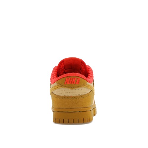 Кроссы Nike Dunk Low Bronzine Sesame Picante Red (W) - женская сетка размеров