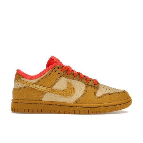 Кроссы Nike Dunk Low Bronzine Sesame Picante Red (W) - женская сетка размеров