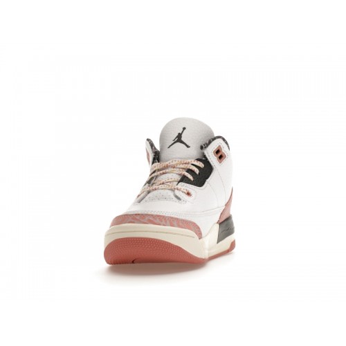 Кроссы Jordan 3 Retro Red Stardust (PS) - детская сетка размеров