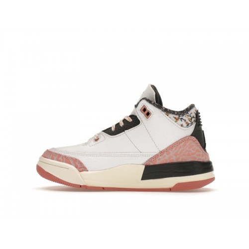 Кроссы Jordan 3 Retro Red Stardust (PS) - детская сетка размеров