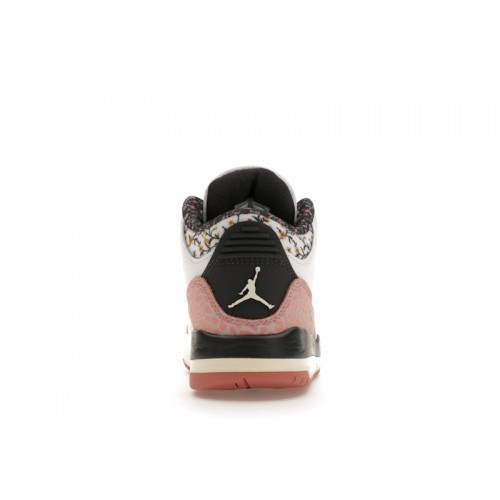 Кроссы Jordan 3 Retro Red Stardust (PS) - детская сетка размеров