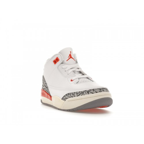 Кроссы Jordan 3 Retro Georgia Peach (PS) - детская сетка размеров