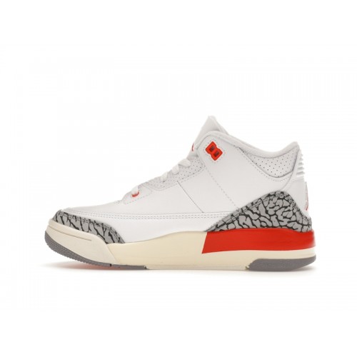 Кроссы Jordan 3 Retro Georgia Peach (PS) - детская сетка размеров