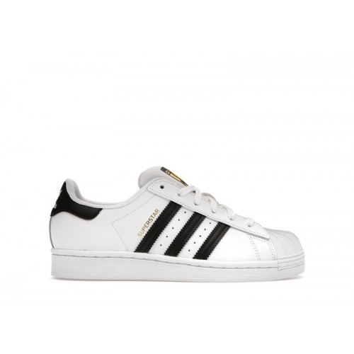 adidas Superstar Cloud White Core Black Gold (GS) - подростковая сетка размеров