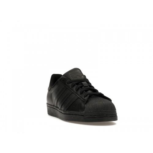 adidas Superstar Triple Black (GS) - подростковая сетка размеров