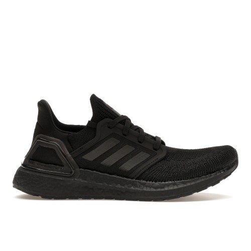 Кроссы adidas Ultra Boost 20 Triple Black (W) - женская сетка размеров